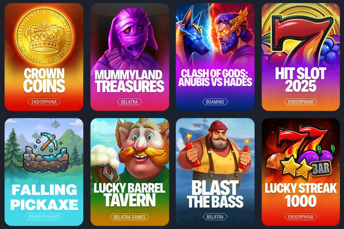 Витрина слотов Lucky Bear Casino